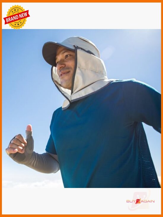 UPF 50+ Sun Hat with Neck Flap, Packable & Breathable, Unisex Outdoor Cap